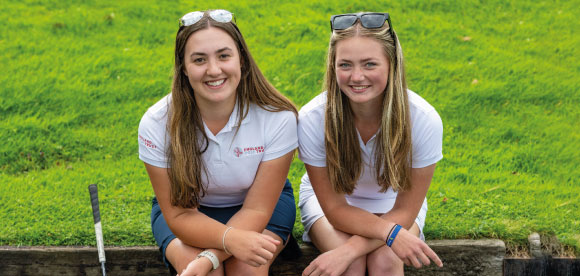 Two-Girl Golfers